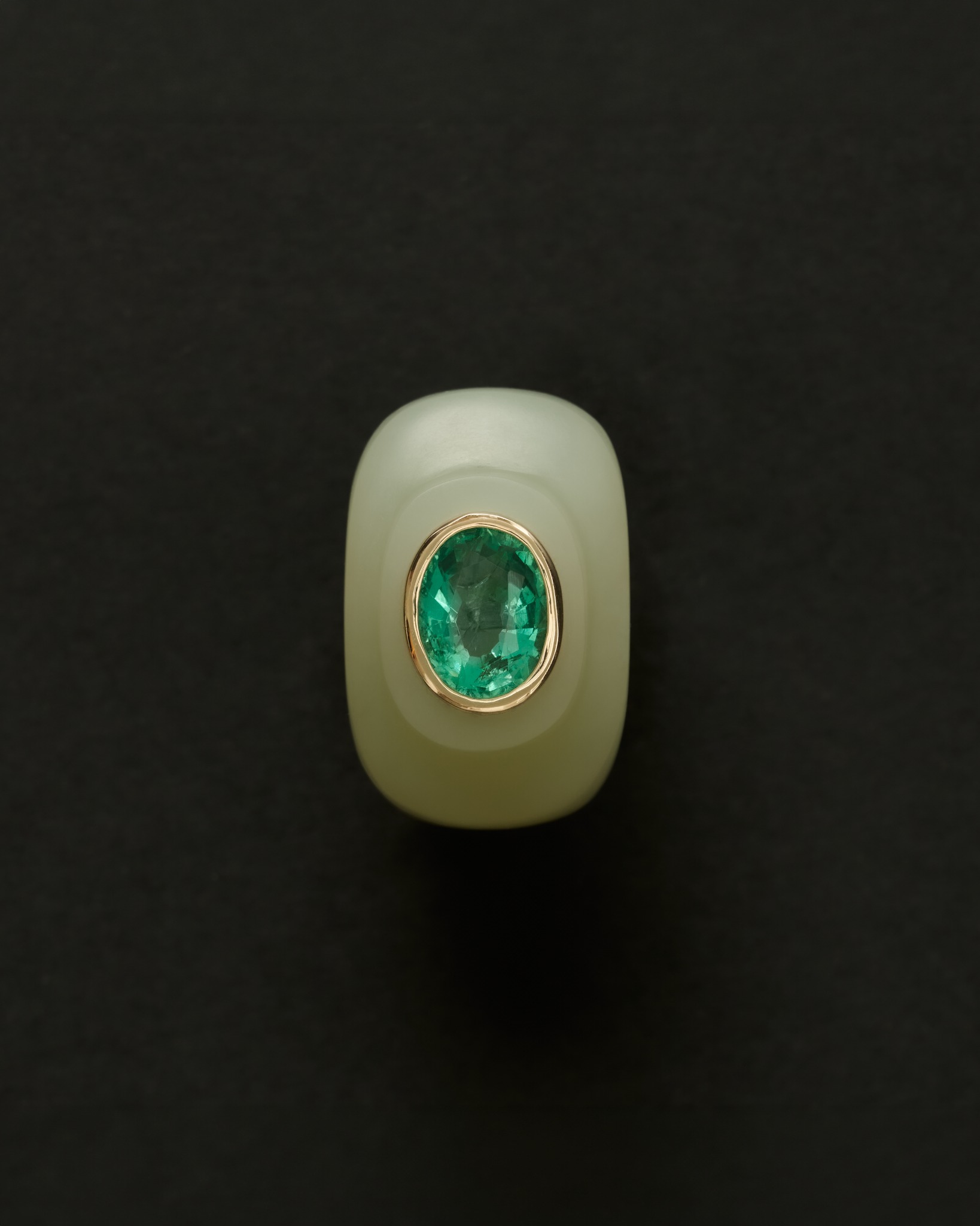 Jade Emerald Ring, first perspective